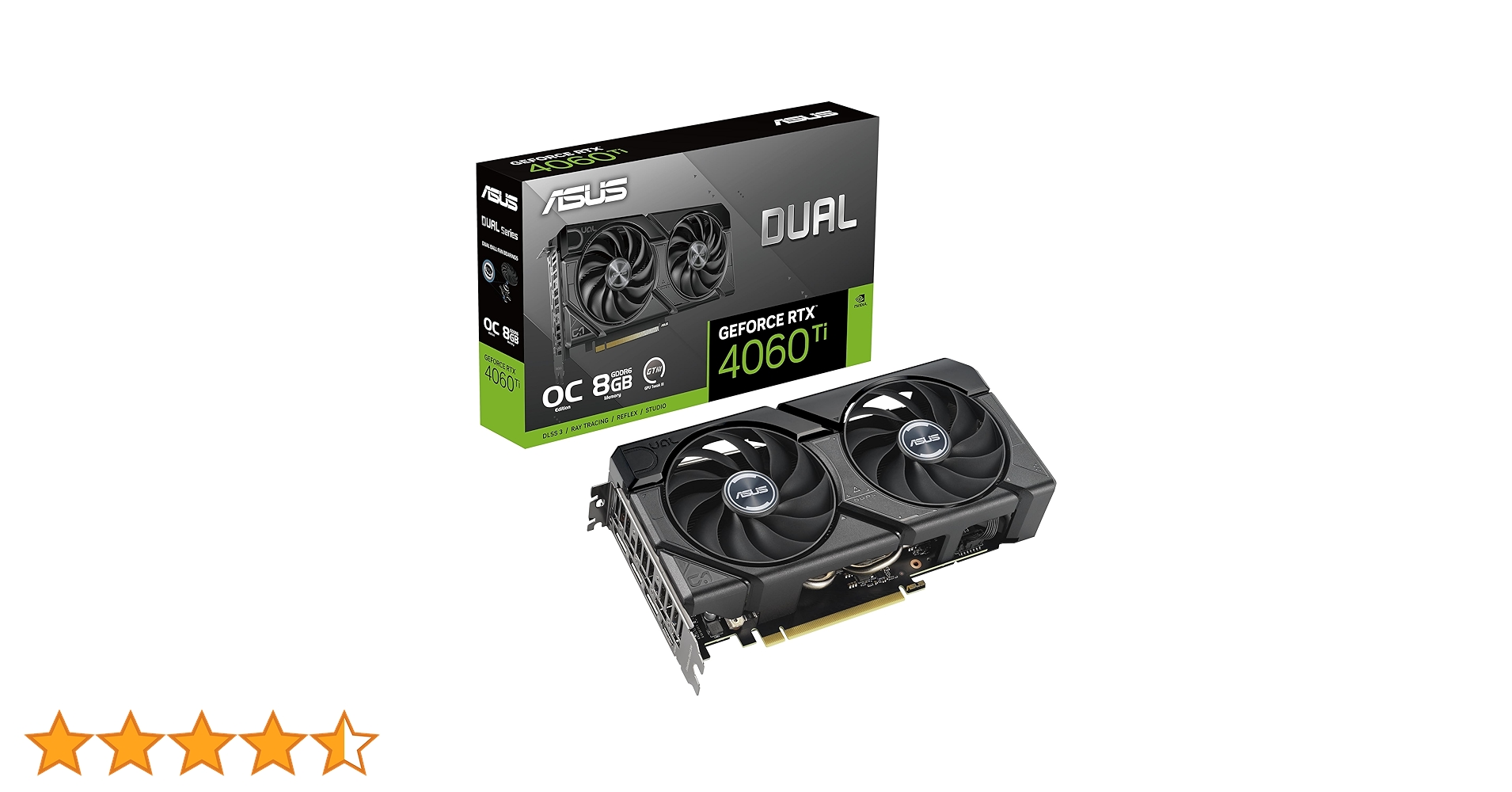グラフィックボード・グラボ・ビデオカード GeForce RTX 4060 OC 8GB ASUS Amazon | ASUS DUAL GeForce RTX 4060 OC エディション 8GB